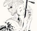 アナログイラスト描きます アナログ線画イラスト・水彩イラストを承ります イメージ3