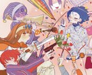 ゆるかわいくて満足度の高い一枚絵を描きます MVサムネや記念絵に最適！現役美大生が描くゆるかわ一枚絵 イメージ3