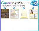 インスタ投稿Canvaテンプレート販売します インスタフィードと時短でプロ級の仕上がり！自由自在に変更可能 イメージ5
