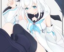 かっこかわいいイラストを制作します シャープでパキッとした色使いをよくします。 イメージ3