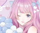 かわいいイラスト作成致します アイコン・ヘッダー・サムネイル等女の子を可愛くお描きします！ イメージ1