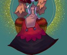 アートっぽ背景の一枚絵ます 元美大生がオリキャラをアート空間に描きます！ イメージ2