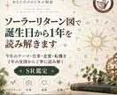 ソーラーリターン図で誕生日から1年を読み解きます テーマ・仕事・恋愛・転機を「1年の星図」から読み解きます イメージ1