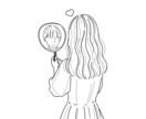 可愛い女の子のアイコン描きます シンプルかわいい、韓国風のイラストです♪ イメージ5