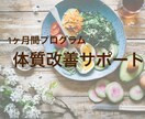 1か月間、体質改善に向けた食事をお手伝いします 食事を見直したい方必見！現役管理栄養士が綺麗をサポート イメージ1