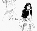 人物、動物イラスト　モノクロ、線画イラスト描きます 写真を元に人物や動物の線画イラスト作成します。 イメージ3