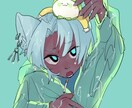 皆様のオリジナルキャラクターを描きます 配信サムネイル・SNSアイコン・立ち絵・グッズ用などにも！ イメージ3