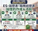 ES、履歴書、経歴書作成、想定質問解答作成します 【支援実績800名超】今ならサービスで面接想定質問集付き！ イメージ1