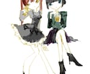 ラフなタッチのキュートな女の子のイラスト描きさます 美大生がかわいい全身イラスト描きます！擬人化もOK！ イメージ5