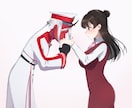 カップリングイラストを描きます BLもGLも男女も…人外キャラもOK！ イメージ8