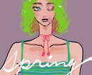 オシャレで個性的なアイコンイラストを制作します あなたの個性を最大限に活かした一枚を イメージ4