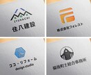 フラットでミニマルな会社ロゴを作成します 初めてロゴ作成される方も、親切・丁寧に対応致します イメージ2