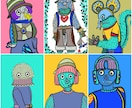 唯一無二のモンスター(提案·修正無制限)描きます 【商用利用OK＆著作権譲渡】プラス料金なし。 イメージ4