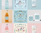 商品のラベルやパッケージのデザイン作成します シンプル可愛いイラストで商品の魅力を引き立てます イメージ2