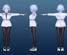 商用利用無料！3Dキャラクターモデリングを承ります VtuberやVRChatなど、かわいい女の子が得意です！ イメージ5