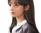 デジタルで元写真を加工しリアル似顔絵を作成します ♪アイコンや名刺・SNSにオススメ＊JPG、PNGでお渡し イメージ2