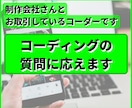 コーディングのお困りごとに応えます 「ちょっとわからない…」などのご質問をお受けいたします イメージ1