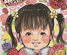 初依頼歓迎★優しい雰囲気の似顔絵オーダー承ります 初めてでも安心【記念日など家族への贈り物に】修正対応可能 イメージ7