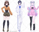 オリジナリティ溢れるキャラ立ち絵を描きます 個性的なキャラから無個性なキャラまで創造して作成します！ イメージ1