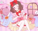 キラキラ可愛いイラスト承ります ゔぃワールドをお届けします！(最速3日内納品) イメージ3