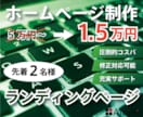 初心者安心！お手軽にランディングページを制作します 先着2名様1.5万円！1ページのLPを迅速・高品質に制作 イメージ1