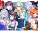VTuber向けキャラデザ&立ち絵イラスト描きます Live2D用パーツ分けもオプションで納品可能です!! イメージ5