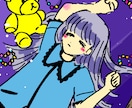 雰囲気のあるイラストお届けします アイコン、ヘッダー、色紙やメッセージカードの他にも相談可能 イメージ5