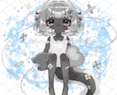 抜け感のあるタッチでイラスト描きます 儚い。透明感。ふわふわ。きゅんとする1枚を。 イメージ4