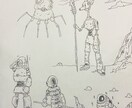 ロボットの絵を描きます 手描きの味わいあるロボット絵をお届け イメージ5