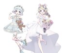 目を引くキラキラしたイラスト作成いたします 目を引く色使いと繊細なキャラクターや小物の描写が得意です イメージ3