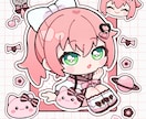 もちもち！シール風／ちびキャラ／SDを描きます 動画や配信、グッズ映え◎シール紙やネップリにもおすすめ！ イメージ7
