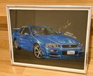 車・バイクのイラスト描きます 大切な愛車をオシャレにパステル画で描きます イメージ1