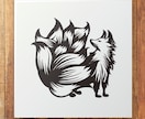 シンプルでおしゃれな線画イラスト描きます 魅力的な動物マーク・アイコン・商品ラベル・トライバルタトゥー イメージ2