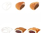 食べ物を美味しそうに描きます 食べ物を特徴的に魅せたい方にオススメ イメージ2