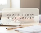 英語LINE・DMを自然で好印象に整えます 直訳せず、伝わり方まで丁寧に調整します イメージ1