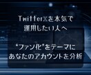 あなたのX(Twitter)アカウントを分析します ファンを増やすうえで武器になるあなたの"強み"を知りたい方へ イメージ2