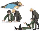 キャラデザやイメージスケッチ等創作のお手伝いします イラスト依頼経験多数、漫画のアシスタントもできます イメージ3