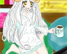 可愛い世界観で悪魔っ娘などのキャラを描きます 普通のキャラクターや天使っ娘、魚っ娘などの擬人などを描きます イメージ2