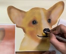 短時間で犬、うさぎをリアルに描く方法を教えます オンラインレッスン！似顔絵師で副収入！忙しいママさんでも上達 イメージ2