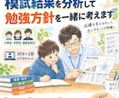 模試結果を分析して勉強方針を一緒に考えます 成績を見える化して、次にやるべきことを明確に イメージ1