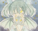 水彩絵の具でミニイラスト描きます 約55mm角のミニ原画を描きます。 イメージ2