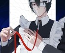 漫画 キャラデザ 一枚絵(サムネ絵)制作いたします 不穏な空気感のダークコメディを得意としています。 イメージ3
