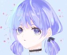 SNS用アイコン制作します ちょっと癖のある塗り方と女の子 イメージ1