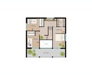 親しみやすい手描き風間取り図作成します 広告やWEBに活用ください。家具や床材の希望も対応します。 イメージ1