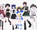 ゲーム・配信・TRPG等に使用できる立ち絵描きます お顔の可愛さ重視！女の子やお姉さんを得意としてます！ イメージ3