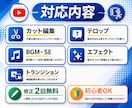 丸投げOK！YouTube動画編集します YouTube初心者でも安心。素材を送るだけで編集します イメージ2