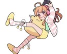 ほんわり全身イラストお描きします 動画用、SNS用など用途に合わせて対応可能！ イメージ2