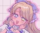 キラかわSNSアイコン(人物1人)描きます アイドル・VTuberなどにもどうぞご利用ください♩ イメージ6
