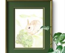 可愛いウサギちゃんの絵を描きます ペットの似顔絵・肖像画オーダー『まなペットアート』横浜・東京 イメージ4