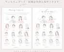 結婚式の似顔絵席札をお作りします お写真をもとに一人ひとり丁寧にお描きします イメージ3